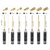 HARFINGTON 7pcs RC Hex Screwdriver 0.9mm 1.27mm 1.3mm 1.5mm 2mm