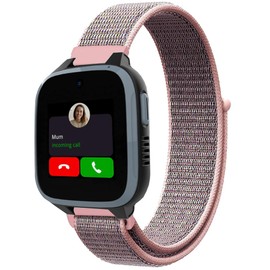 FYISWHO Nylon Straps for Xplora X5 Play/Kidzi, Sports Watch Strap, Replacement Strap for Xplora XGO 2 / XGO 3 (Pink)