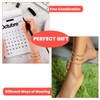 BOHUIZ Gold Ankle Bracelets for Women, 14K Gold Plated Anklets