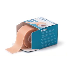 Parches de Silicona para Cicatrices en Rollo, Cinta de Silicona de Grado Médico de 4cm x 1.5m, Tratamiento Eficaz para Cesáreas, Cirugías, Quemaduras 