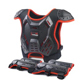 StarknightMT Kids Dirt Bike Gear - Youth Motorcycle Riding Protective Gear ATV Chest Protector Motocross Armor Suit for Boys Girls Mountain Biking Cycling, Red