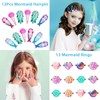Golray 96Pcs Mermaid Party Favors Gift Bags Mermaid Necklace Bracelet