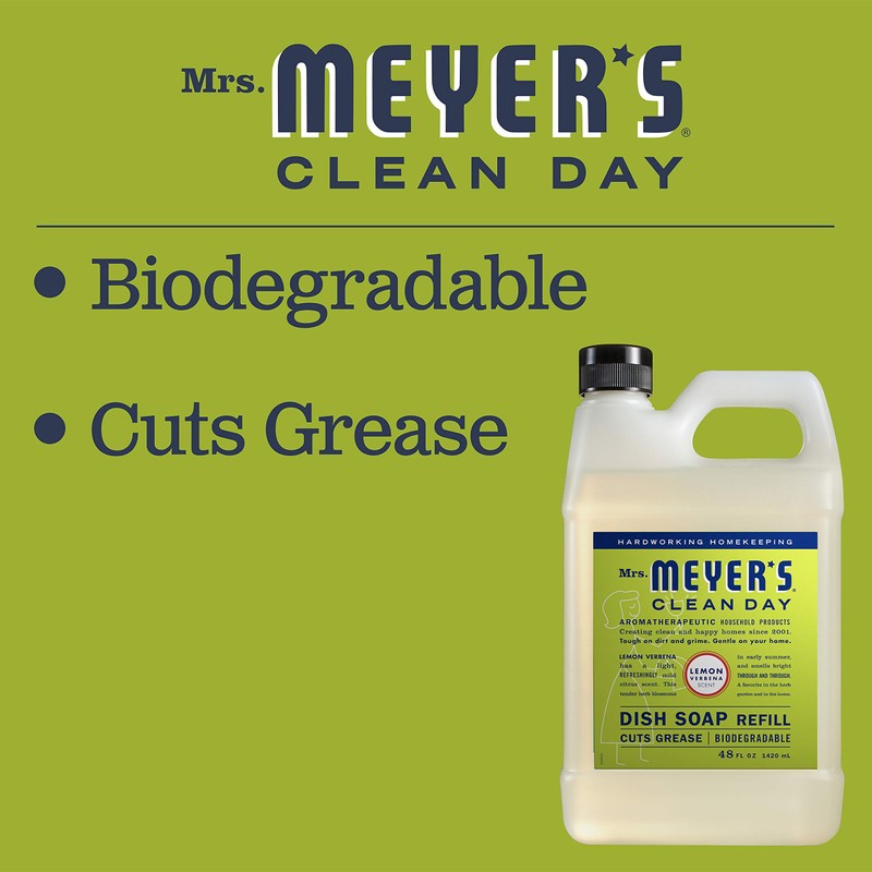 MRS. MEYER'S CLEAN DAY Liquid Hand Soap Refill, Lemon Verbena