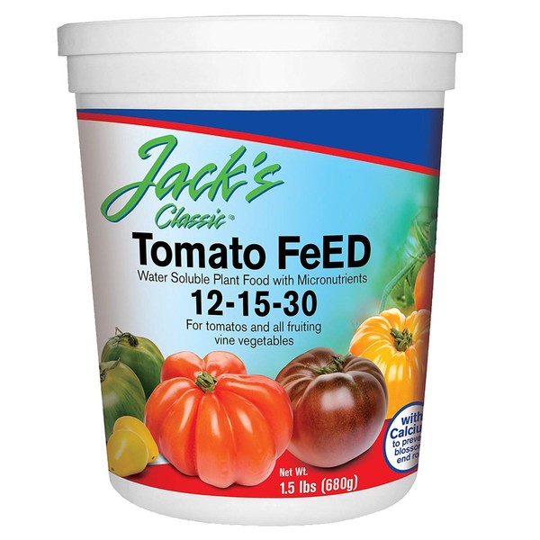 Jack's Classic 12-15-30 Tomato Feed Water-Soluble Fertilizer with Micronutrients for