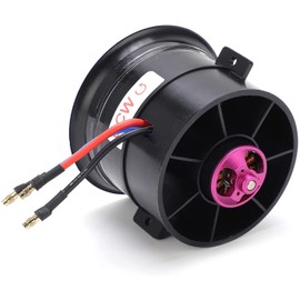 Powerfun CW CCW EDF 70mm Pro CCW 12 Blades Ducted Fan with RC Brushless Motor 2800KV Balance Tested for CCW EDF 4S RC Jet Airplane