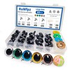 RuWfpz Glitter Safety Eyes for Crochet Toys Amigurumi Large 18-30mm