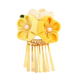 NOLITOY Japanese Style Hair Accessories Kimono Flower Hair Clip Tassels for Traditional Clothing for Weddings Festivals and Costume Parties Random Style