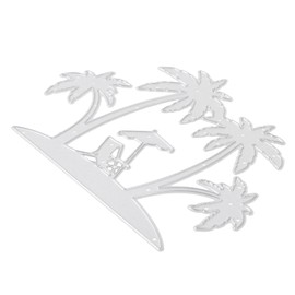 VILLFUL Beach Coconut Tree Metal Cutting Die Multi Use Stencil for DIY Card Making Scrapbooking Durable Embossing Mold for Invitations Decorations for Craft Lovers