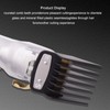Guards Cutting Guides Professional Comb Set，10 Pcs Black Hair Cutting