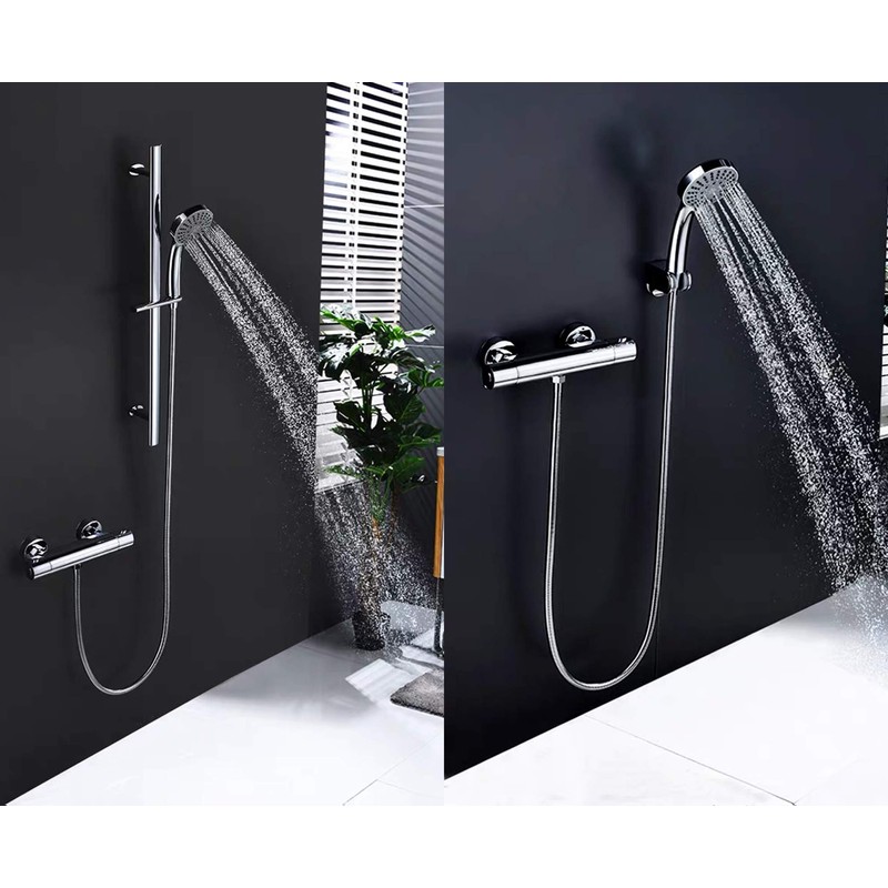 2-Handle Thermostatic Shower Valve Trim Wall mount US STANDARD Plumbing,