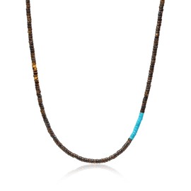 COAI Gemstone Surfer Necklace, Bronzite