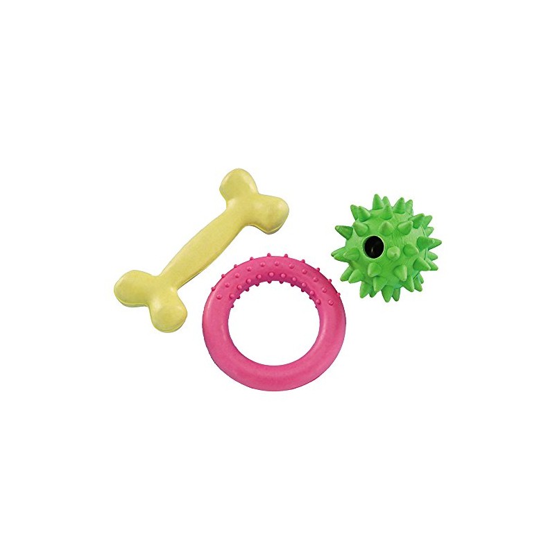 Nobby Puppy Set Rubber Toy
