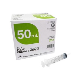 Shinchang Disposable Enema Cleaning Syringe 50cc 25pcs / 신창 일회용관장기 세정용주사기 50cc 25개