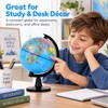 Educational World Globe for Teaching – 360° Rotating English Map