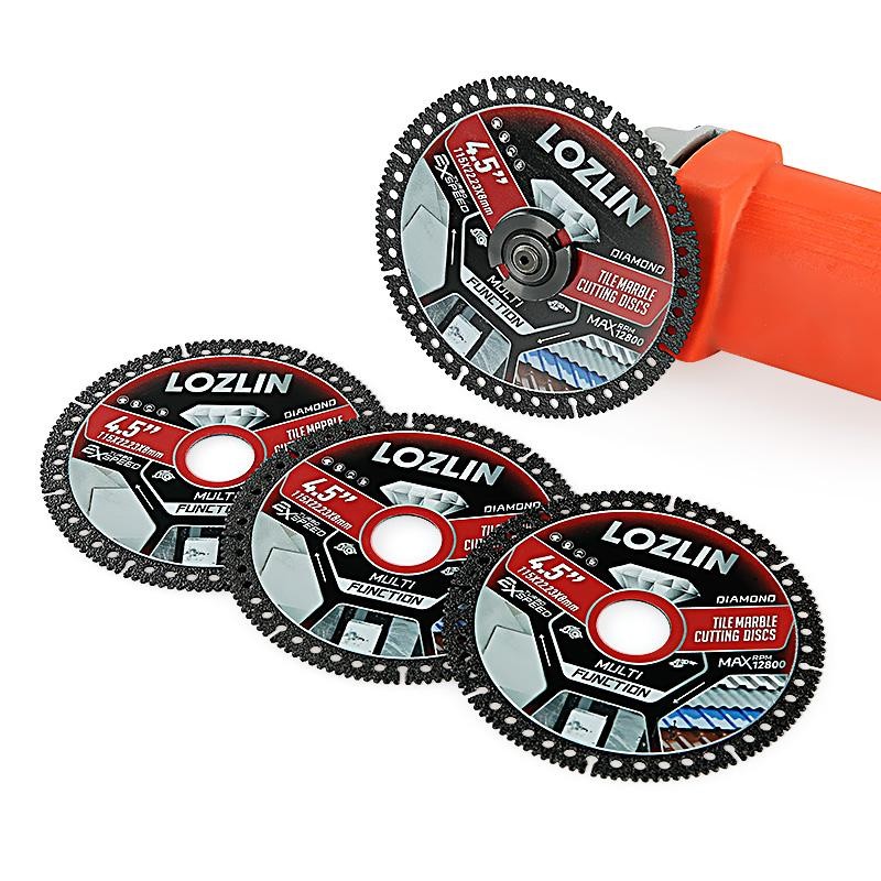 3PCS 4.5"(115MM) Diamond Tile Cutting Blades - Ultra-Thin Dry Cutting