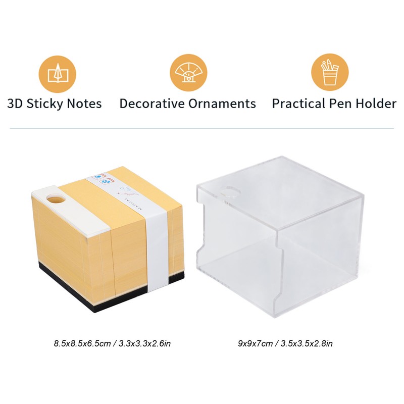 3D Paper Art Notepad Church Sculpture Themed Paper Carving Art