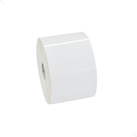 Zebras Direct Thermal Label, Paper 3 inch x 2 inch Z-Perform 2000D 1 inch Core 1240 per Roll 6 Rolls per Ctn Top Coated Paper Perforated 5 inch Outer All-Temp Permanent White 10010029