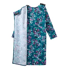 Silverts Adaptive Clothing Women, Hospital Gowns for Women, Hospital Gown, Post Surgery Clothing for Women, Sleep Gown, Night Gowns for Elderly Women, Patient Gown - Colorful Clusters SMA