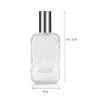 Jinxihuachen 2 Pack 1 oz / 30ml Clear Glass Perfume