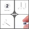 KINBOM 100pcs Numbered Push Pin Tacks, 1-100 Sequential Number Tacks