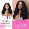 Burmese Curly V Part Wigs For Black Women Water Wave
