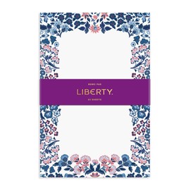 Liberty Tanjore Gardens Memo Pad from Galison - Message Note Pad with Unique Floral Print, Includes 60 Sheets of the Same Design, 6" x 9", Beautiful Edition to Any Home or Office