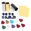 Guitar Accessories Kit 10 Celluloid Pick 4 Guitar Slider 8