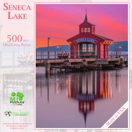 Seneca Lake - 500 Piece MI Puzzles Jigsaw Puzzle - 24" x 18" Interlocking - Made in USA