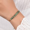 Gempires Malachite Crystal Bracelet, Green Heishi Beads with Spacers, 14K
