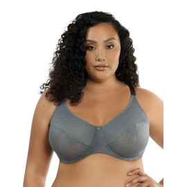PARFAIT Enora Women's Full Bust Supportive Full Coverage Unlined Minimizer P5272-Charcoal-34C