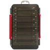 Fishing Tackle Box, Double Layer Foldable Lure Storage Organizer, Transparent