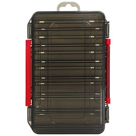 Fishing Tackle Box, Double Layer Foldable Lure Storage Organizer, Transparent Accessory Case with Carry Handle, Long-Lasting Utility Container for Baits & Gear, 7.7 x 4.3 Inch