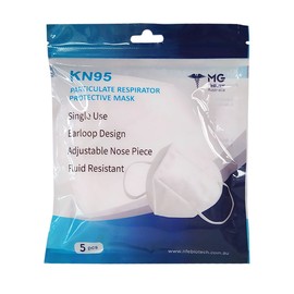 MediGear KN95 Particulate Respirator Protective Face Mask X 5