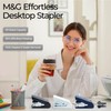 M&G Effortless Stapler 50 Sheet Capacity One-Touch Stapling, Heavy Duty