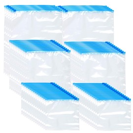 Rosenstein & Söhne Bag with Zip Closure: 60 Zip Lock Freezer Bags, 1/3/6 Litres, 68 µm (Resealable Bags, Freezer Bags with Zip)