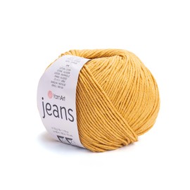 YarnArt Jeans Sport Yarn 55% Cotton 45% Acrylic 1 Skein/Ball 50 gr 174 yds Soft Cotton Yarn for Knitting & Amigurumi (84)