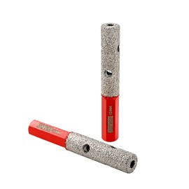 DT-DIATOOL Diamond Finger Milling Bit 10mm 2-Pack Hex Shank Enlarging Existing Holes of Porcelain Tile Marble Countertop Vacuum Brazed Diamond Grinding Bit