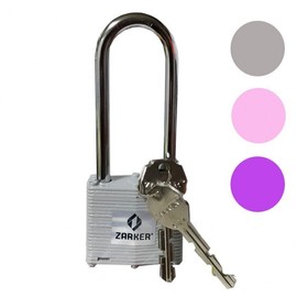 Durable EM Long Warehouse Padlock - 3 Keys Included - Large Size Large Padlock