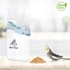 Ctomche Bird Seed Storage Container,2.8L Airtight Bird Food Container with