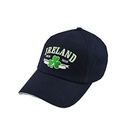 Carrolls Irish Gifts Baseball Cap with Embroidered Ireland Limited Edition Print and Shamrock, Green