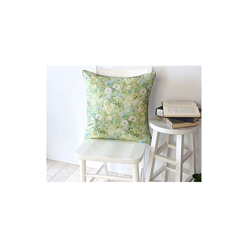 DDintex FLORET LONDON Cushion Cover, Chartwell Green, 17.7 x 17.7