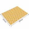Walmsco Placemats Yellow Moroccan Pattern Decor For Dining Room Kitchen