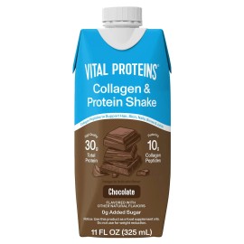 VITAL PROTEINS PROTEIN SHAKE COLLAGEN PEPTIDES FOR WOMEN CHOCOLATE DRINKS 18 PCK