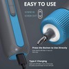 Tilswall 4V Electric Screwdriver Cordless, 10N.m High Torque /260 RPM,