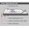 Aluminum Composite Sign Panel Sheet 1/8" X 24" X 48"