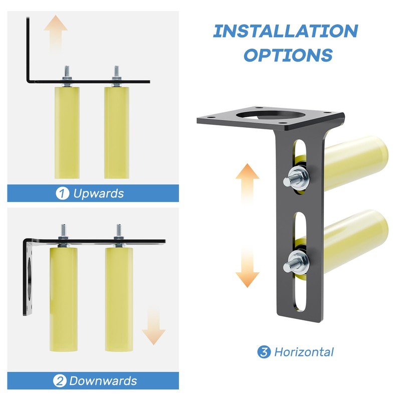 TOIMIOTOIM Heavy Duty Slide Gate Guide Roller 6" Sliding Gate