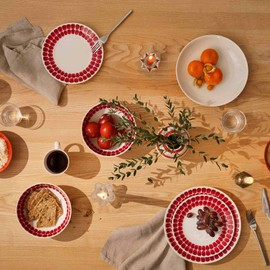 Arabia 24h Tuokio 100764 Plate, 7.9 inches (20 cm), Red