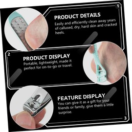 TOVINANNA 1set Professional Callus Remover for Men and Women Pedicure Tools for Safe Dead Skin Removal and Nail Trimming for Home Use and Pampering