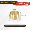 sourcing map 30Pcs Fit for 12mm(1/2") Tube OD Brass Compression