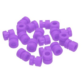MECCANIXITY RC Anti Vibration Rubber Balls RC Rubber Damper Balls for RC F4 F7 Flight Controller Gimbal M3x6.6mm Shock Absorption Balls,RC Models DIY Drone Accessories,Pack of 20 (Purple)